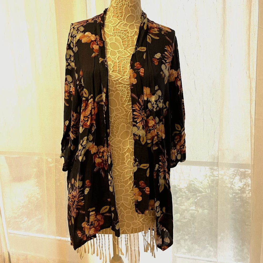 NWT Fall Floral Kimono